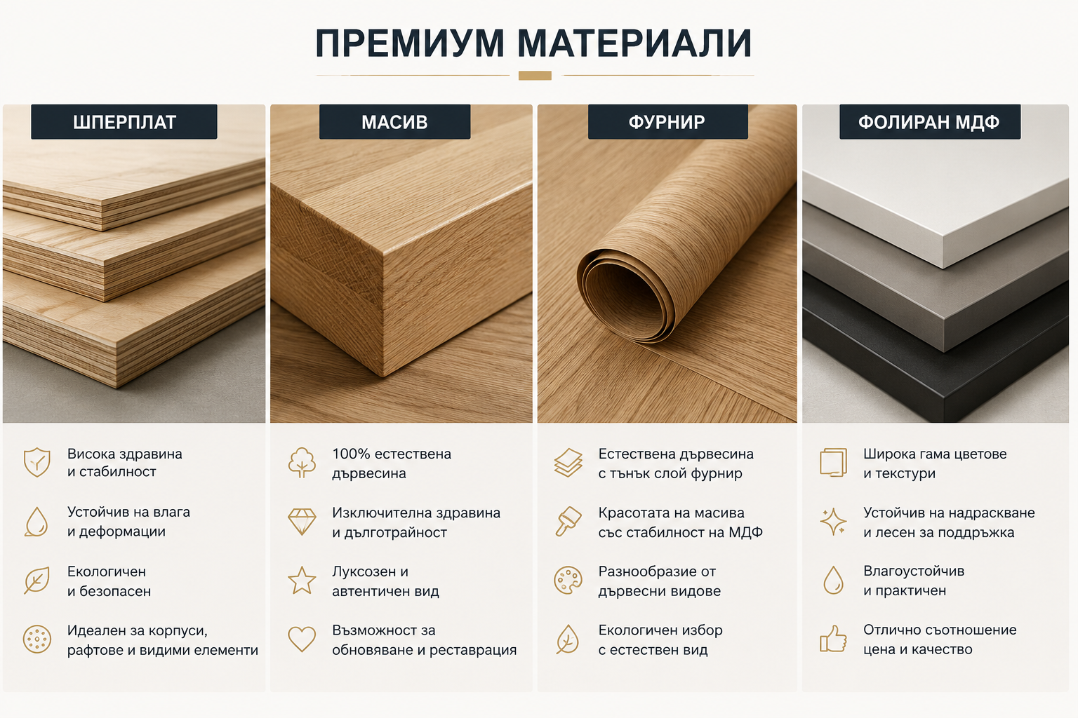 премиум материали