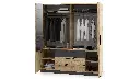 Wardrobe Pulsar- CEO + anthracite- opened.webp