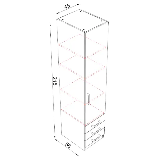 Еднокрилен гардероб Integra Plus — снимка 6