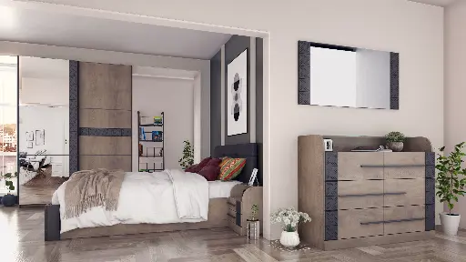 Скрин Modena (дъб кремона каноло + меко черно U899 ST9 EGGER) — снимка 2