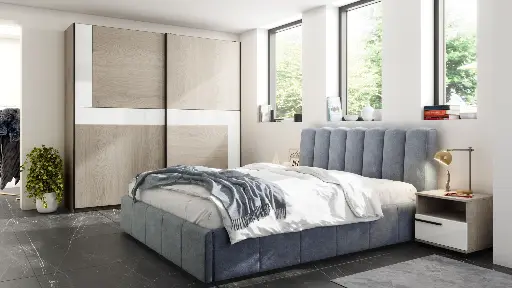 Тапицирано легло Line 17 (140 х 200 см, Rinaldi 03) — снимка 3