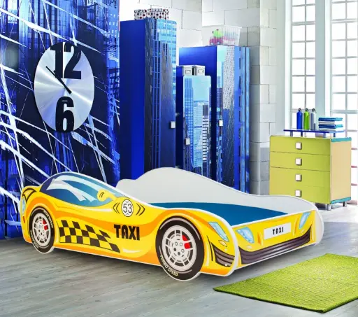 Детско легло AUTO 4х4 с матрак (taxi, 140 х 70 см) — снимка 2