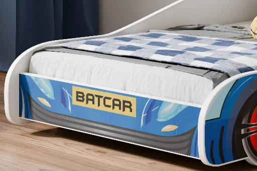 Детско легло AUTO 4х4 с матрак (batman, 140 х 70 см) — снимка 3