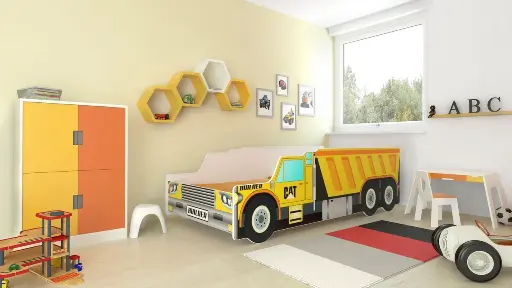 Детско легло AUTO Truck (140 х 70 см, dump truck) — снимка 2