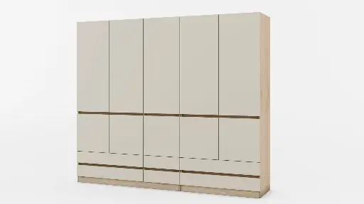 МС Moderato M06 - трикрил гардероб с чекмеджета с промяна на цвят — снимка 14
