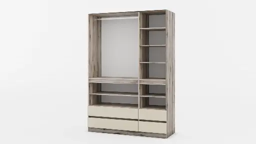 МС Moderato M06 - трикрил гардероб с чекмеджета с промяна на цвят — снимка 4