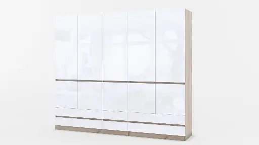 МС Moderato M06 - трикрил гардероб с чекмеджета с промяна на цвят — снимка 15