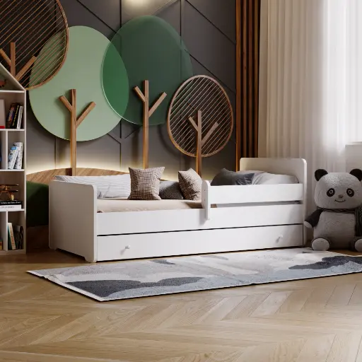 Единично легло Max с парапет и чекмедже (140 х 70 см) — снимка 2