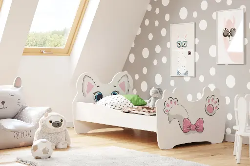 Детско легло Pink cat (160 х 80 см) — снимка 2