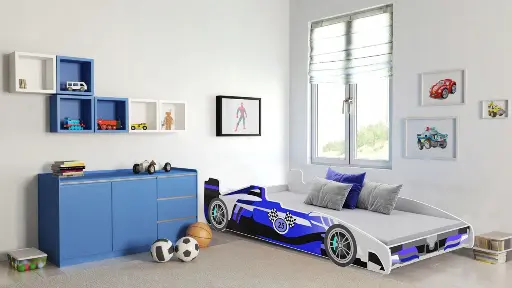 Детско легло Formula с различни мотиви (f25 blue) — снимка 3