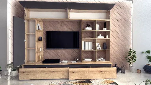 Секция Verdana (крайбрежен дъб + антрацит) — снимка 3