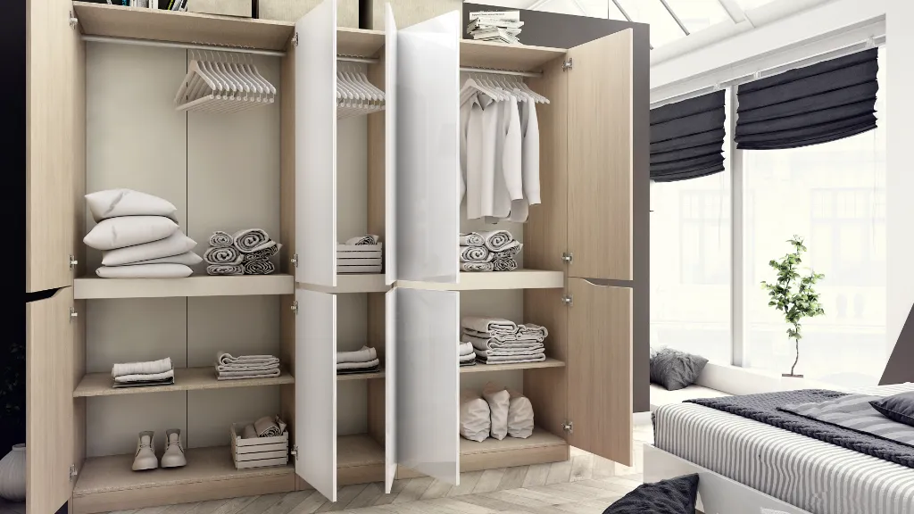 Спален комплект Trinity флийтууд бял H3450 ST22 + МДФ бял гланц - cam 04.webp