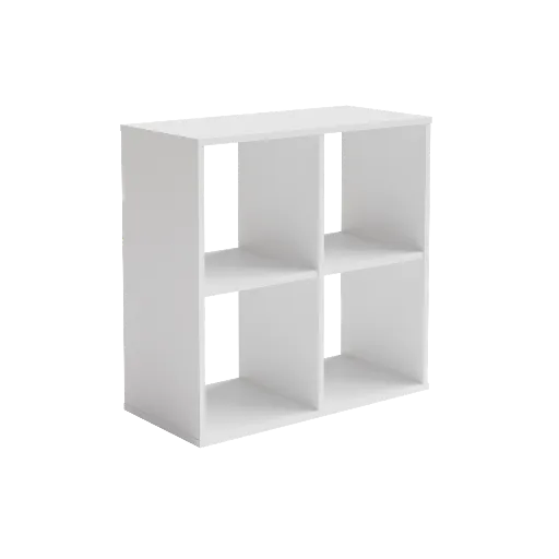 Етажерка Loni 2x2 (80, бяло) — снимка 3
