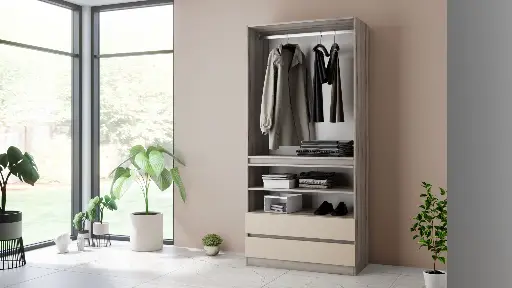 МС Moderato М05 с избор на декори - двукрилен гардероб с чекмеджета — снимка 6