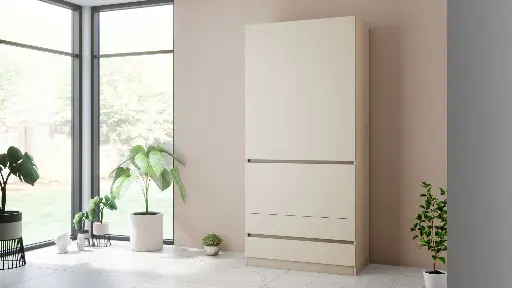 МС Moderato М05 с избор на декори - двукрилен гардероб с чекмеджета — снимка 8