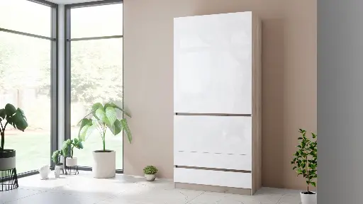МС Moderato М05 с избор на декори - двукрилен гардероб с чекмеджета — снимка 11