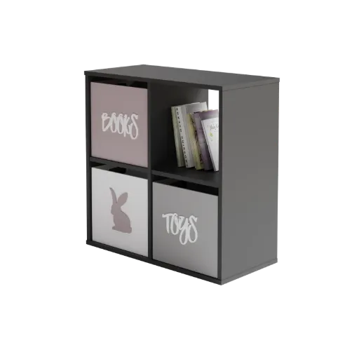 Етажерка Loni 2x2 (80, антрацит)