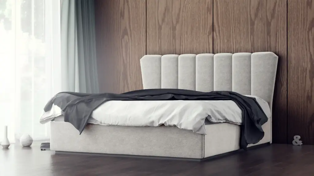 [002163] Тапицирано легло Puerto (160 х 200 см, бежово)