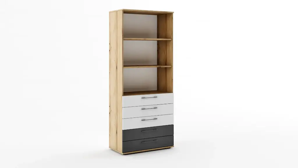 [1383] Sentinel M13- шкаф (coast evoke oak + ML MDF + DG MDF, 80)