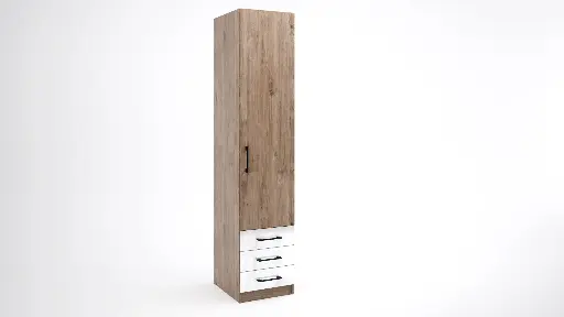 Еднокрилен гардероб с чекмеджета Integra M08
