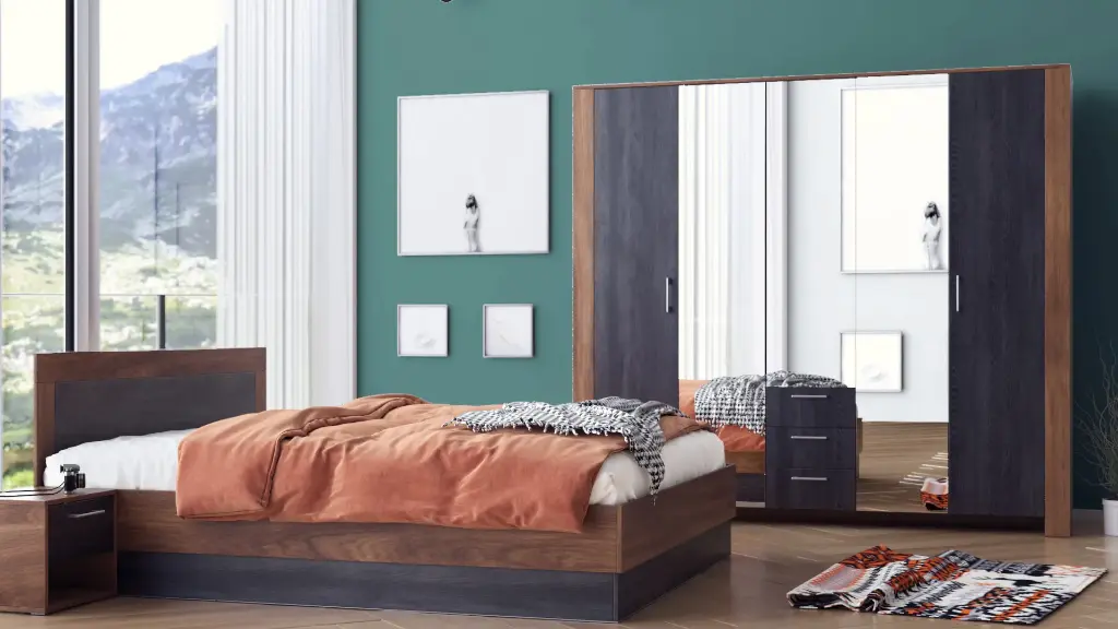 [003230] Спален комплект Bronx (brandy castello oak + carbon wood)