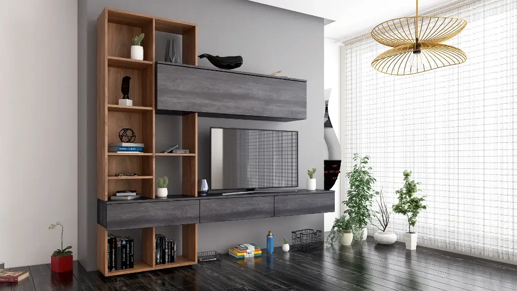 [1172] Секция Whitney (дъб бренди кастело + карбоново дърво)