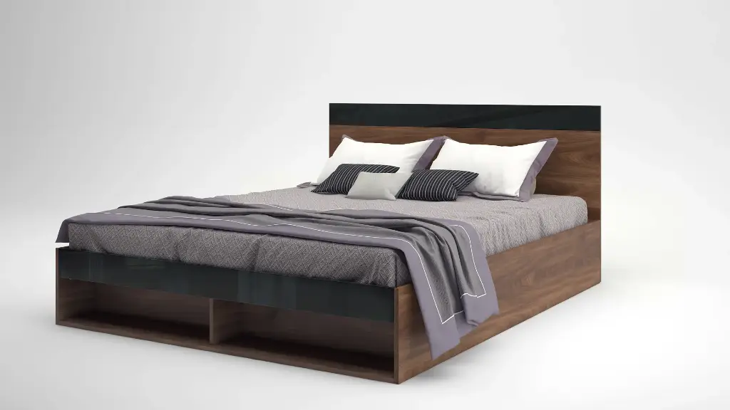 [003515] Легло Federico (brandy castello oak + black gloss MDF, 140 х 200 см)