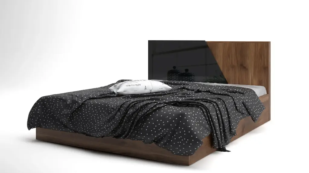 [003521] Легло Agata (brandy castello oak + black gloss MDF, 140 х 200)