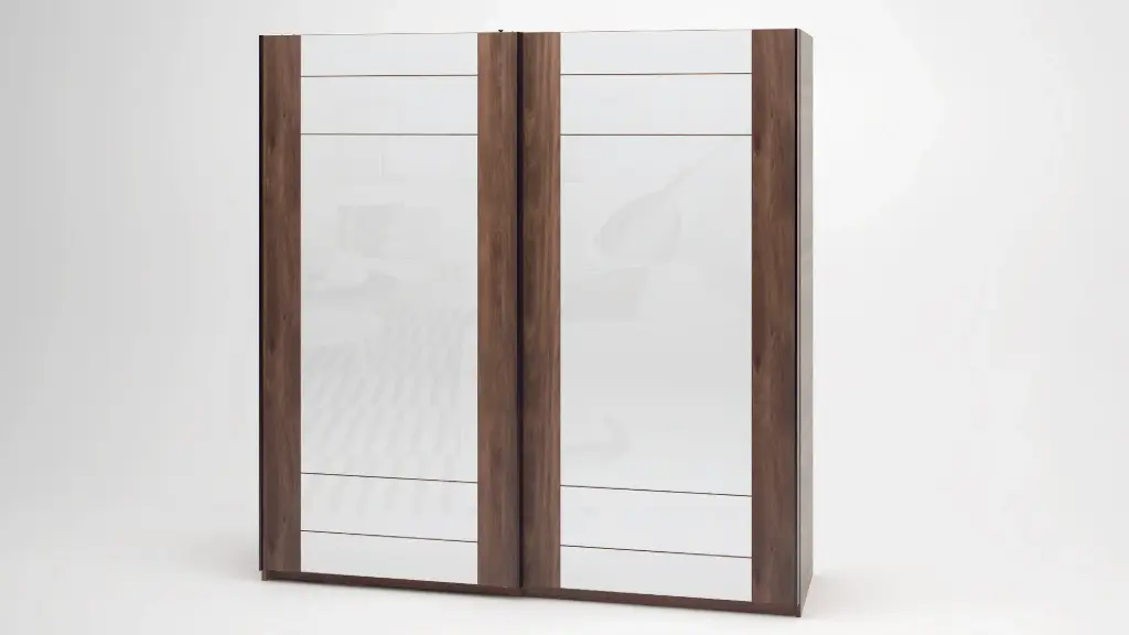 [003554] Гардероб Trento (brandy castello oak + white gloss, 150)