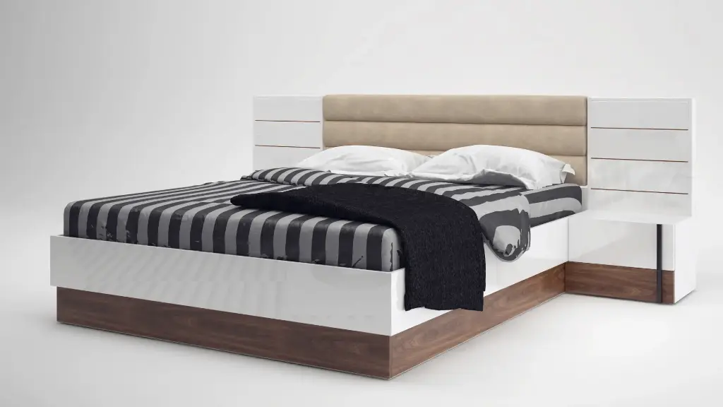 [003564] Легло Trento (brandy castello oak + white gloss, 140 х 200)