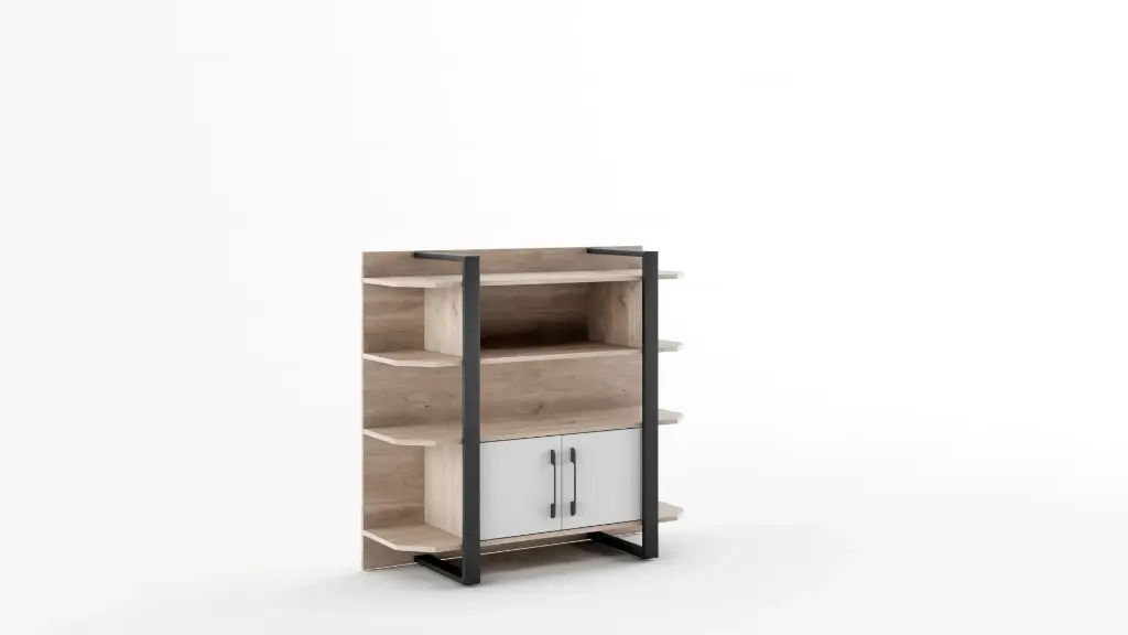 [1420] Sentinel M24- етажерка (greige castello oak + moonlight MDF)