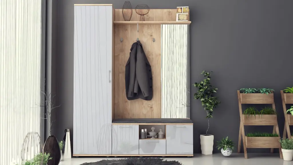 [1163] Портманто Trip (gold harbor oak + trend gloss MDF)