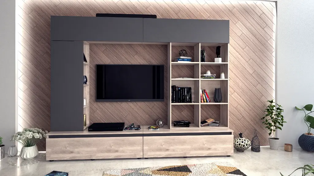 [412] Секция Verdana (greige castello oak + dark diamond U963 ST9 EGGER)