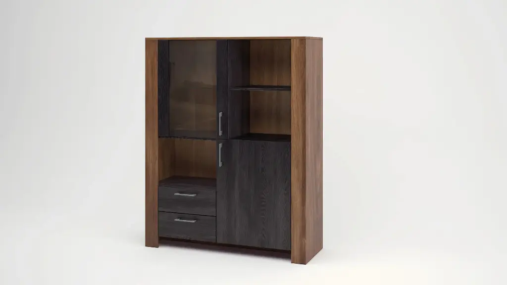 [1268] МС Bronx M03- витрина (brandy castello oak + carbon wood)