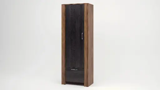МС Bronx M13 - гардероб еднокрил (дъб бренди кастело + карбоново дърво)