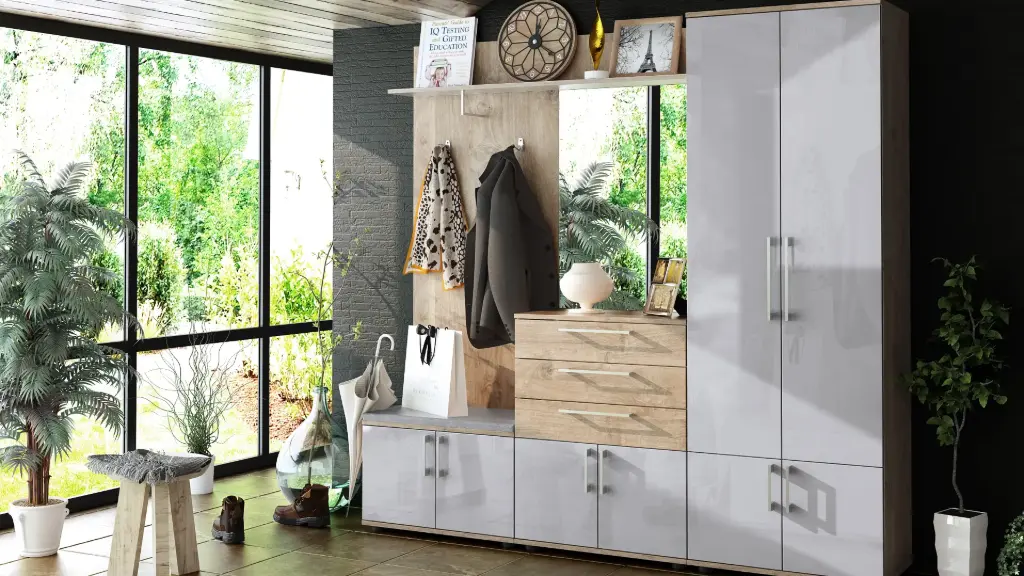 [008965] Портманто Step (gold harbor oak + trend gloss MDF)