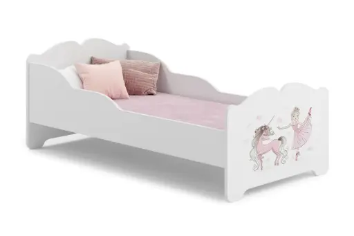 Детско легло ANNA с принт (160 х 80 см, unicorn and girl)