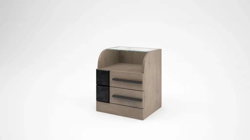 [009067] Нощно шкафче Modena (canollo cremona oak + soft black)