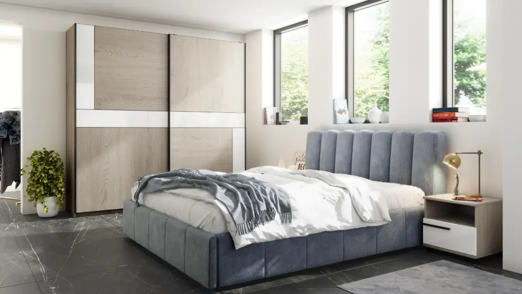 [009399] Спален комплект Line - конфигурация 4 (140, V01, 140 х 200 см, ролкови, Rinaldi 03)