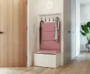 Шкаф за обувки със седалка и закачалка ANDY