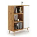 FONDI скрин с рафтове, дървени крака 