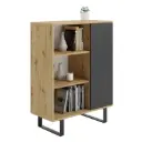 FONDI скрин с рафтове, метални крака