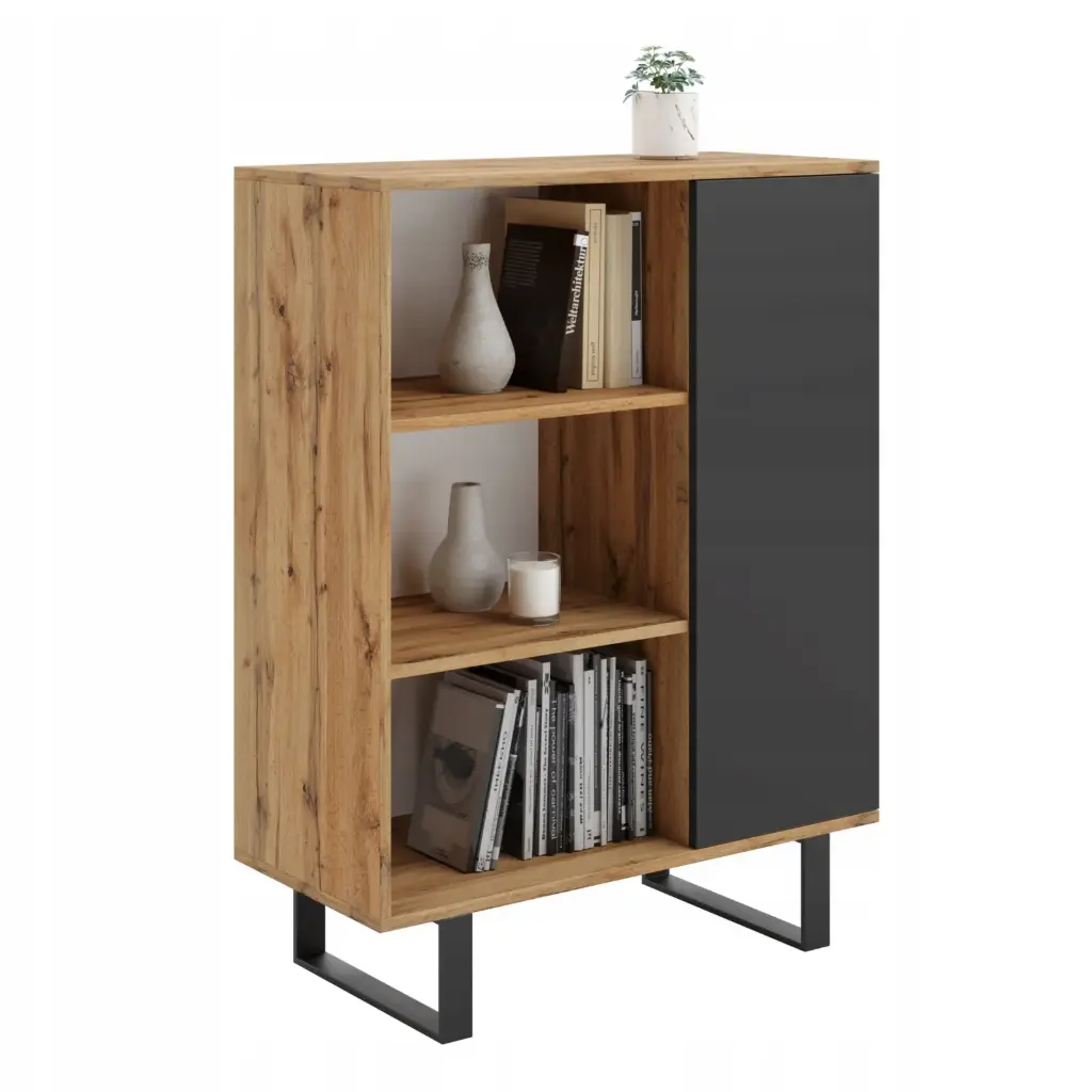 FONDI скрин с рафтове, метални крака