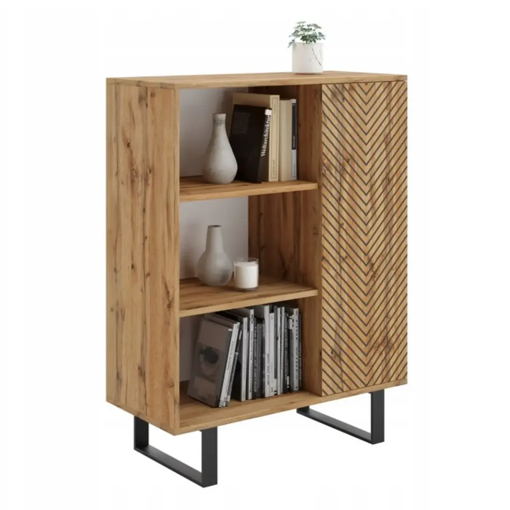 FONDI скрин с рафтове, метални крака