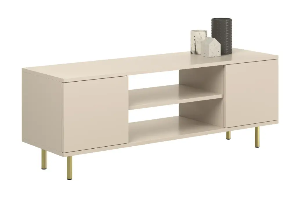 ТВ шкаф Focus с метални крака, цвят кашмир