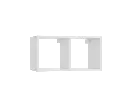 Етажерка Modus двойна бяла
