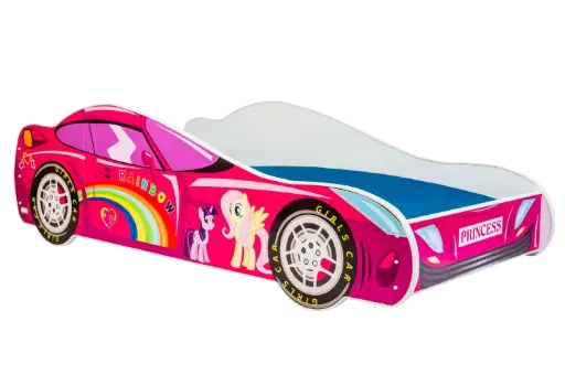 Детско легло AUTO 4х4 с матрак (rainbow, 140 х 70 см) — снимка 1