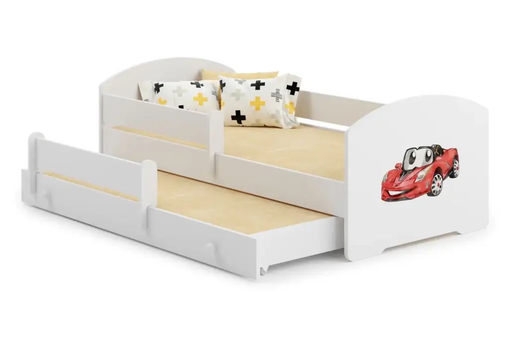 Детско двойно легло LUK II с разтегателен механизъм с различни мотиви