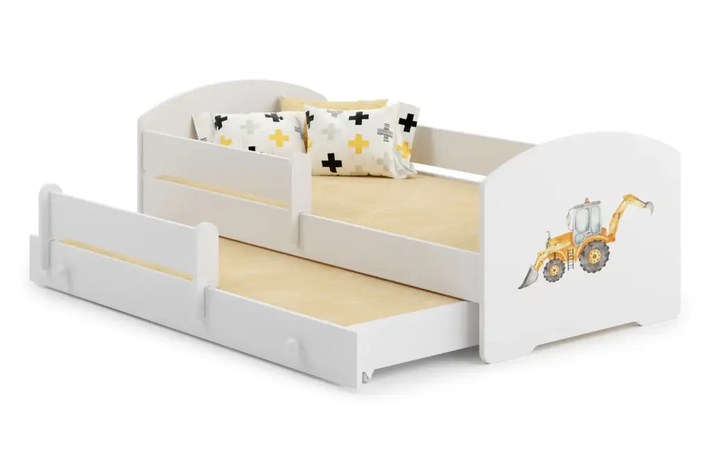 Детско двойно легло LUK II 160 x 80 с 2 матрака и различни мотиви