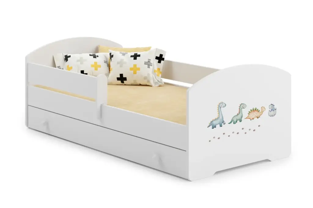 Детско легло Luk с парапет и чекмедже с различни мотиви